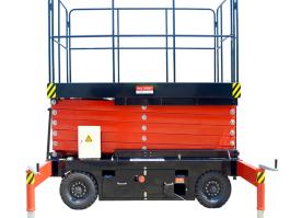 Mobile scissor lift aerial work platform