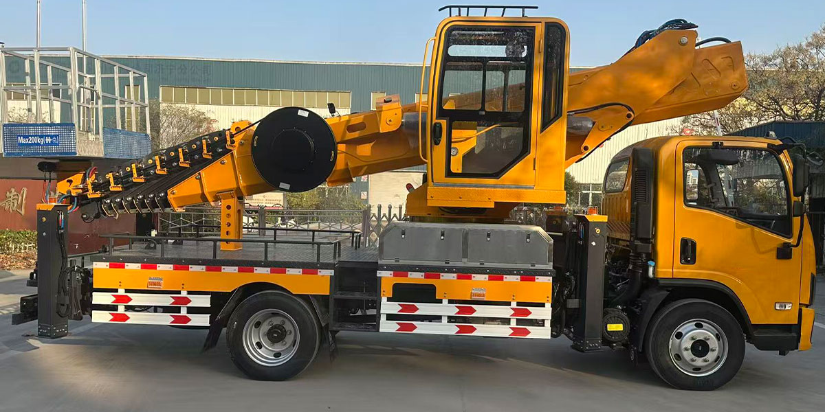 Camión plataforma de trabajo aéreo Shaanxi Automobile Delong GK42 Camión plataforma de trabajo aéreo Shaanxi Automobile Delong GK42