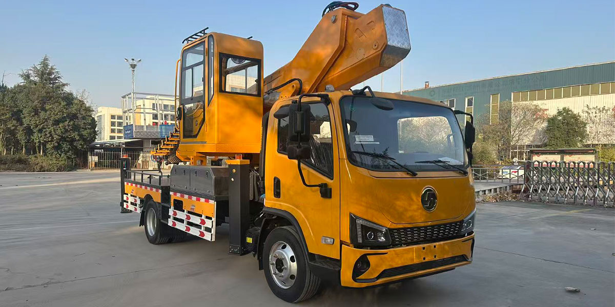 Camión plataforma de trabajo aéreo Shaanxi Automobile Delong GK42 Camión plataforma de trabajo aéreo Shaanxi Automobile Delong GK42