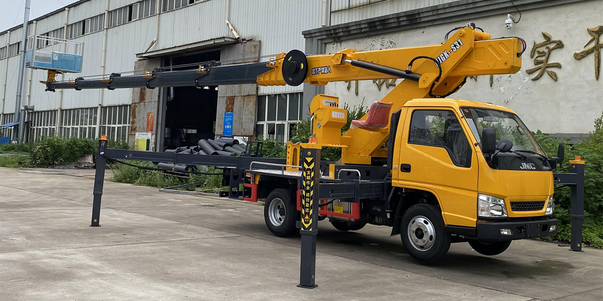 Camión plataforma de trabajo aéreo Jiangling Shunda de 31 metros